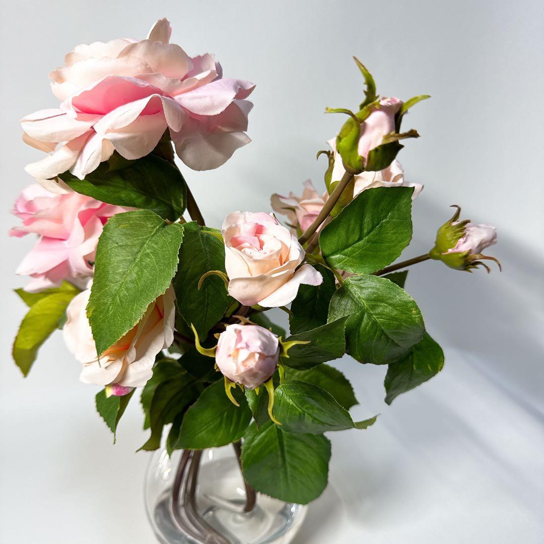 【美品 タグ付き】エミリオロバ アートフラワー プリマローズ 薔薇 36cm