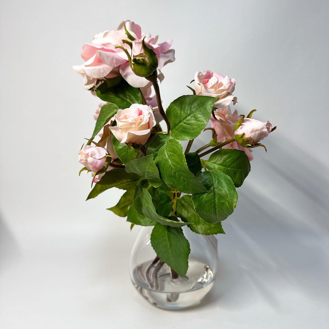 【美品 タグ付き】エミリオロバ アートフラワー プリマローズ 薔薇 36cm