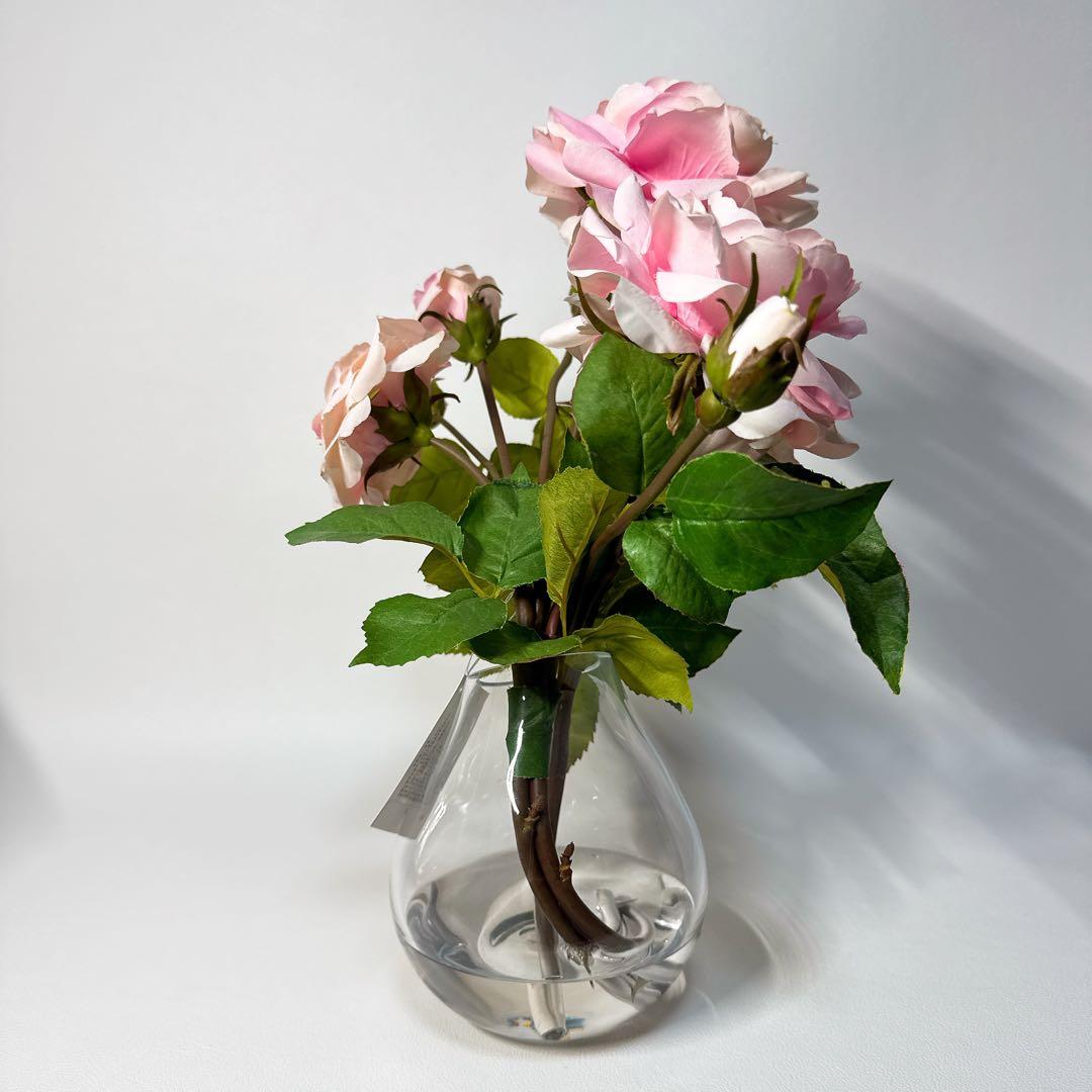 【美品 タグ付き】エミリオロバ アートフラワー プリマローズ 薔薇 36cm