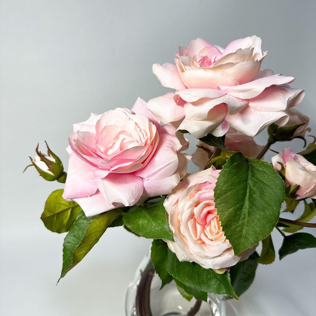 【美品 タグ付き】エミリオロバ アートフラワー プリマローズ 薔薇 36cm