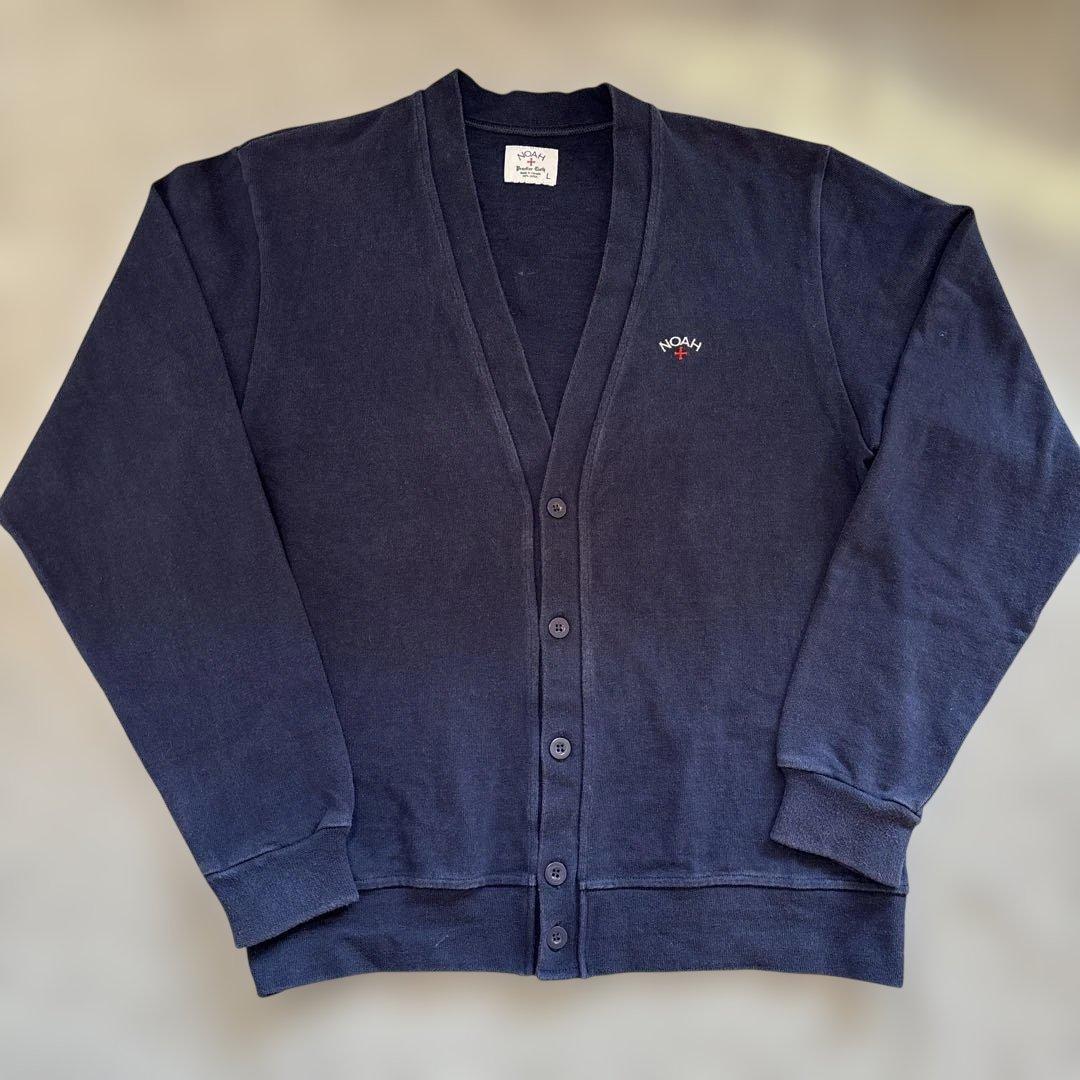 NOAH 紺色　L カーディガン　メンズ