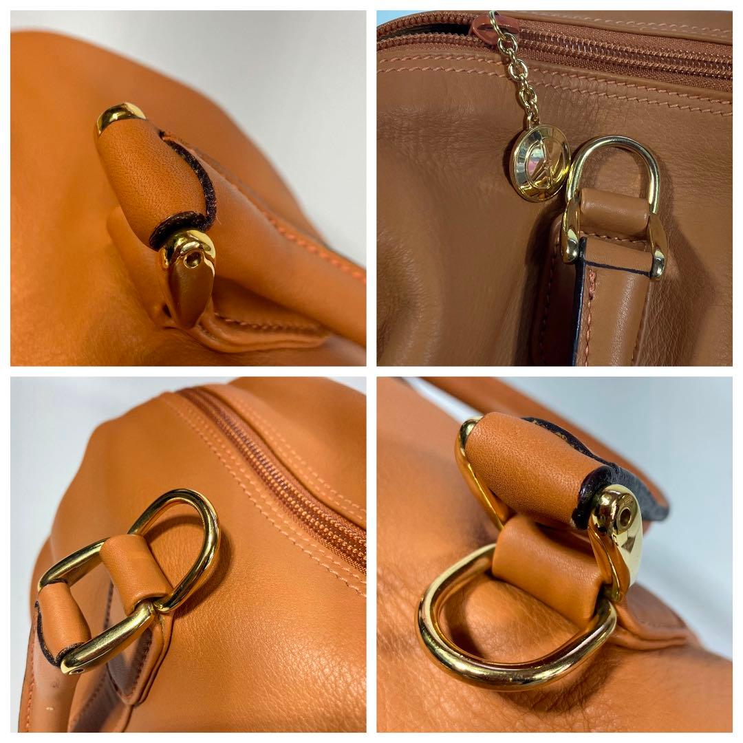 極美品グッチ ２way ボストンバッグ キャメル ブラウンGUCCI ショルダー