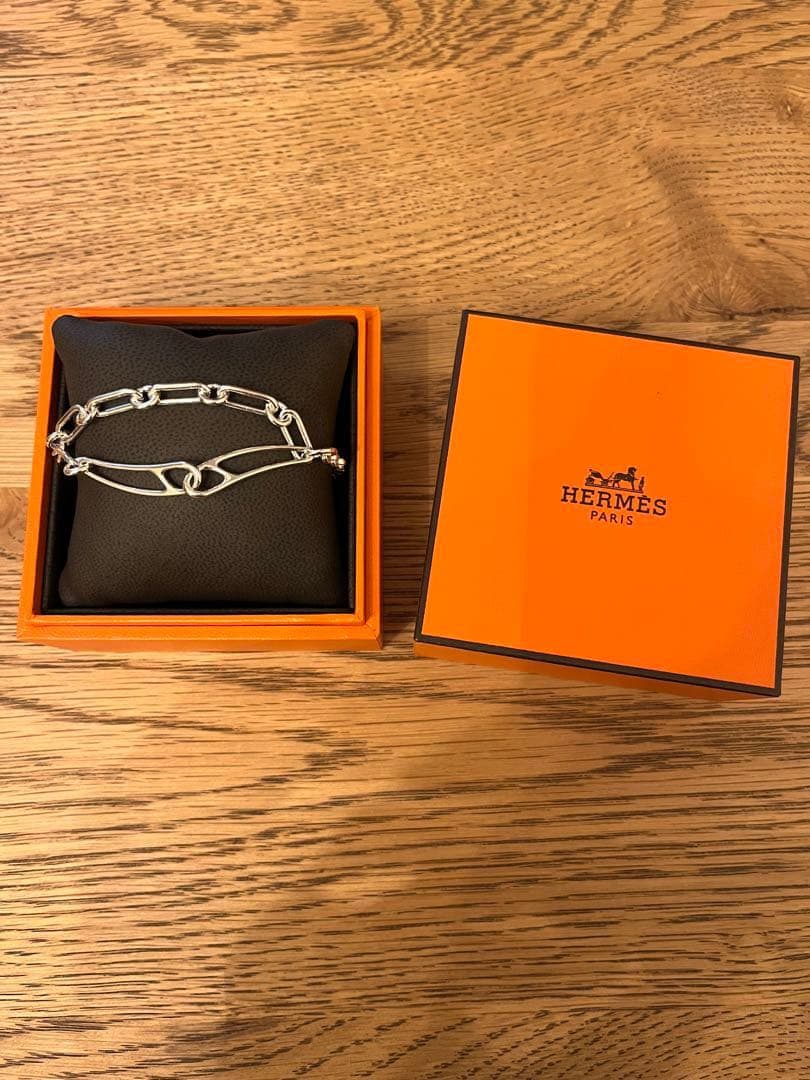 エルメス シェーヌダンクル パンク LG ブレスレット シルバー