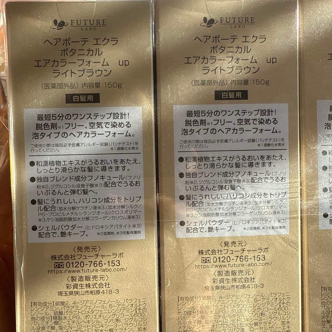 ECLAT Botanical air color foam 3本セット