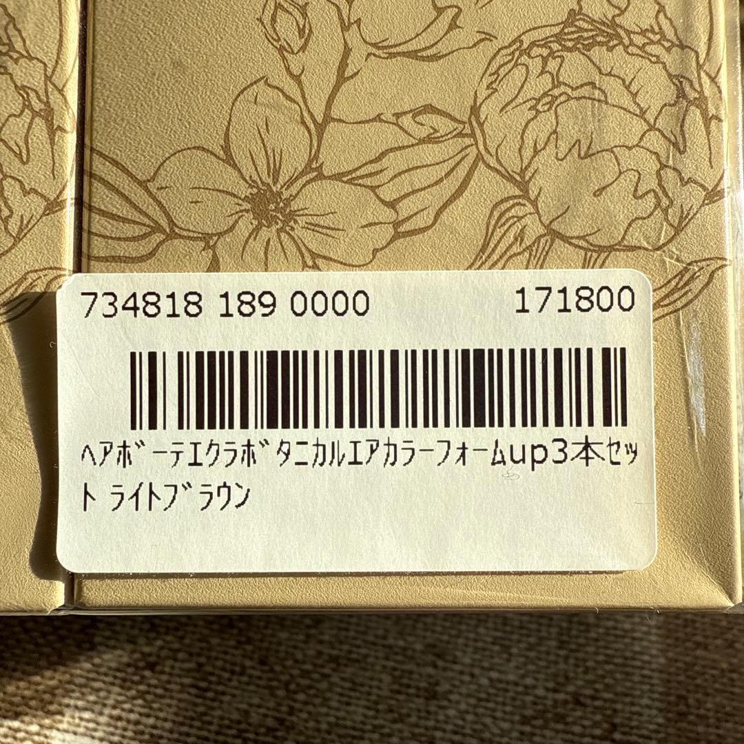 ECLAT Botanical air color foam 3本セット