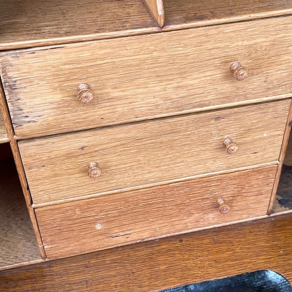 イギリスアンティーク ライティングビューロー　サイドボード　トレバーページ