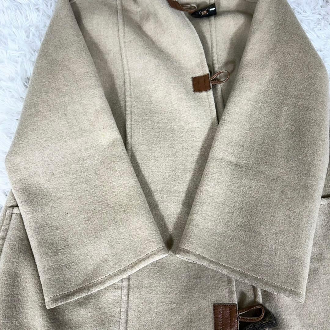 美品✨《バーバリーロンドン》カシミヤ混 ダブルフェイス フーデッドコート36