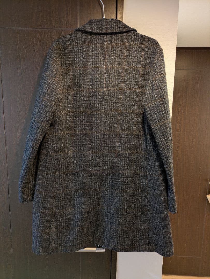 MOJITO Harris Tweed ステンカラーコート Mサイズ グレー系