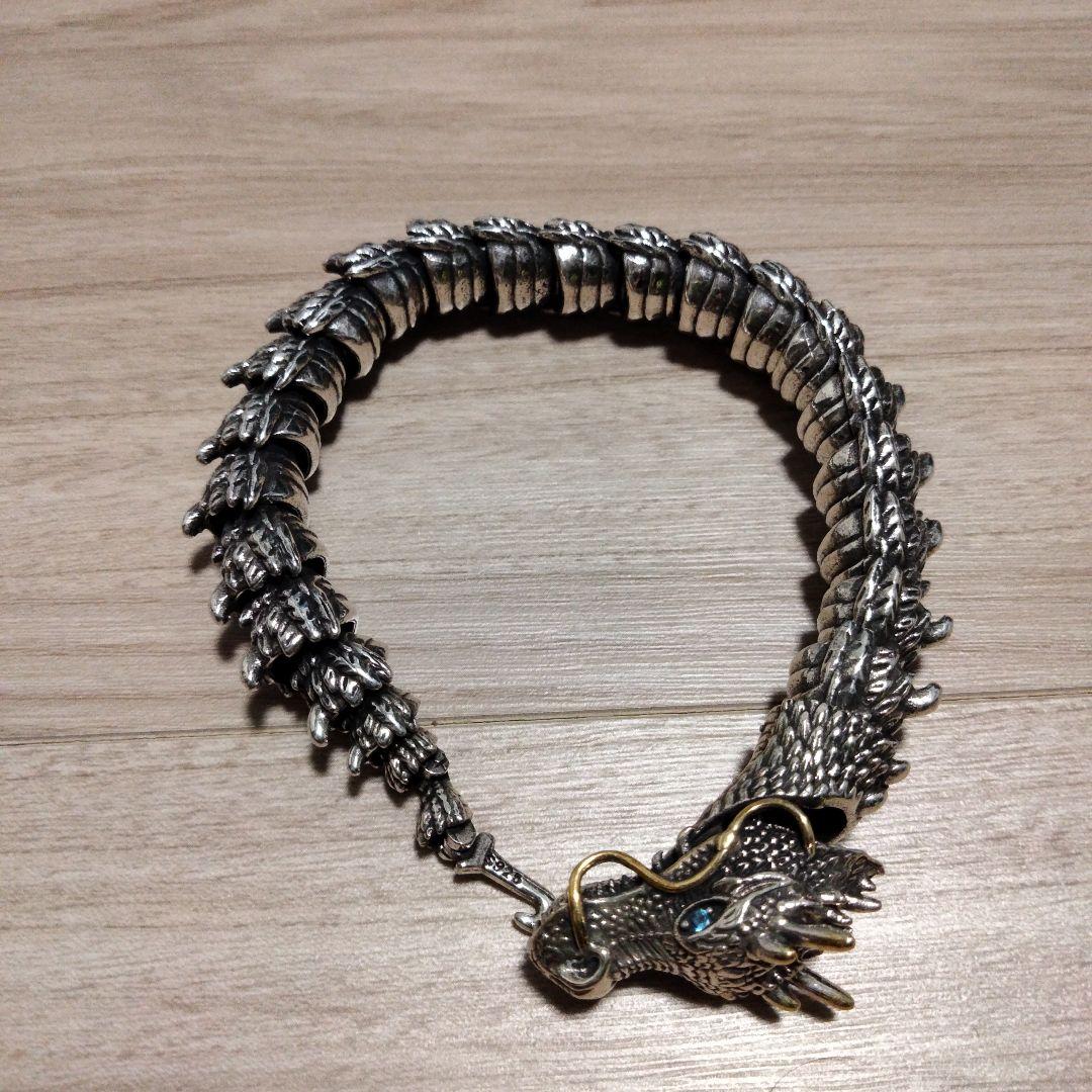 s925 デザイン ドラゴン ブレスレット