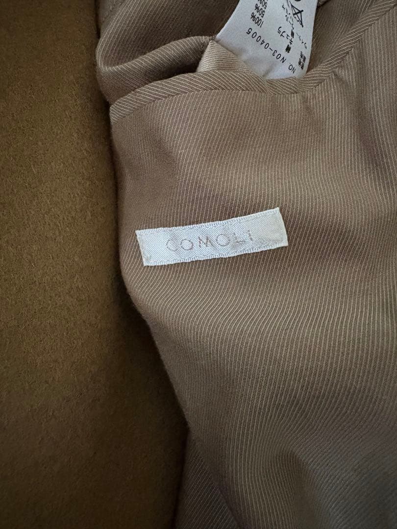 【18aw名作】COMOLI タイロッケンコート カシミア混ライナー付き 3