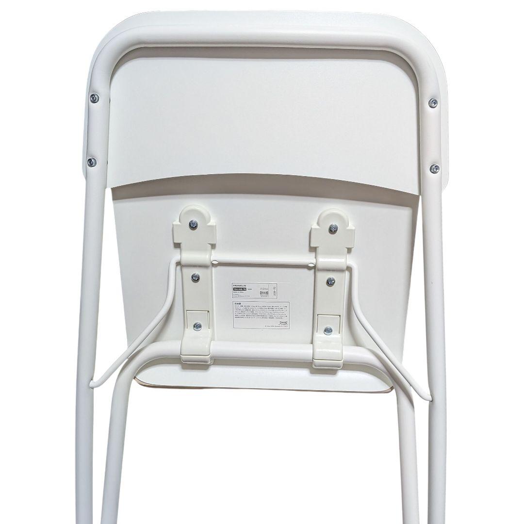 イケア フランクリン 折りたたみ イス 白 黒 モノトーン 廃盤