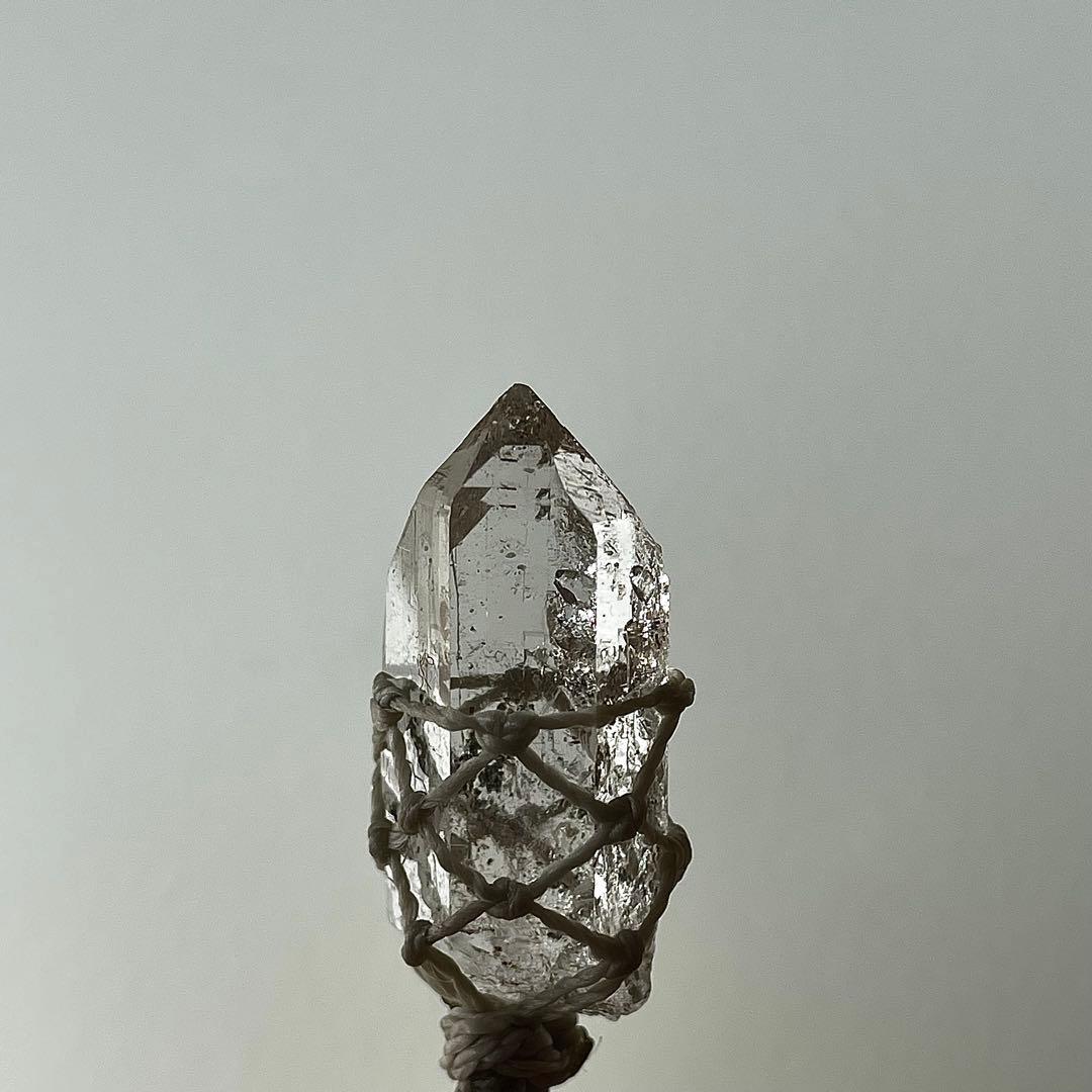 ヒマラヤ水晶 ガネッシュヒマール ＊ マクラメペンダント ネックレス ③