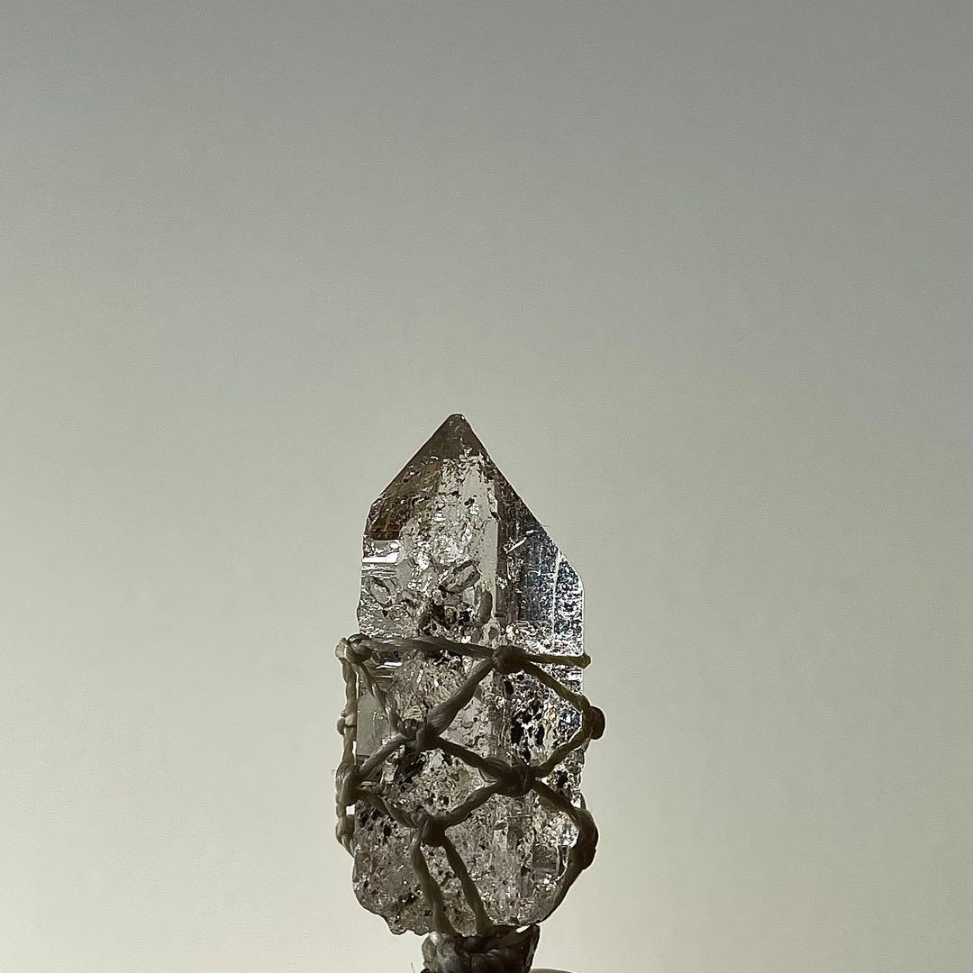 ヒマラヤ水晶 ガネッシュヒマール ＊ マクラメペンダント ネックレス ③