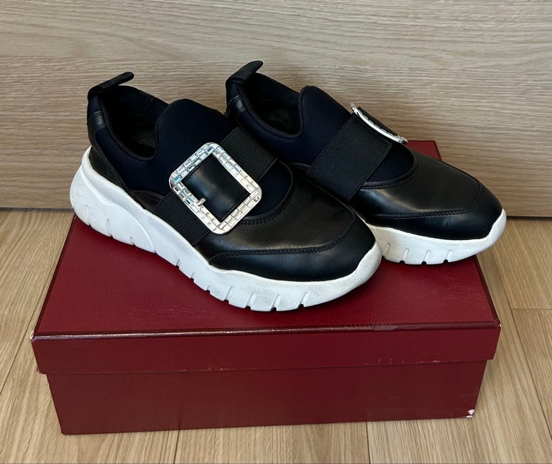 BALLY ビジュ-付きスニーカー　厚底