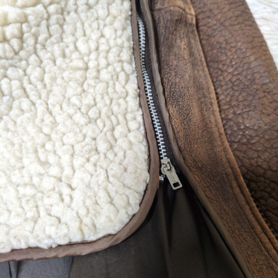 vintage G-1 襟ボアムートン レザー フライトジャケット ライナー付き