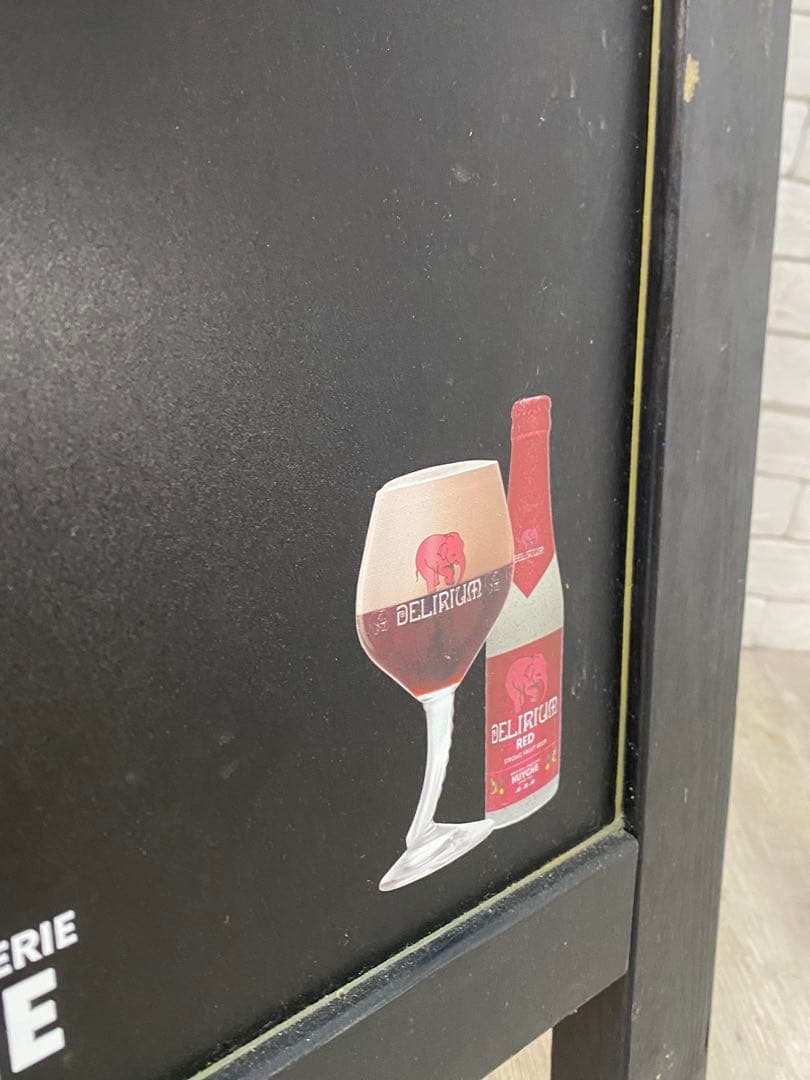 【東京都内23区配送無料】什器　大型　看板　黒板ベルギービール 看板　店舗