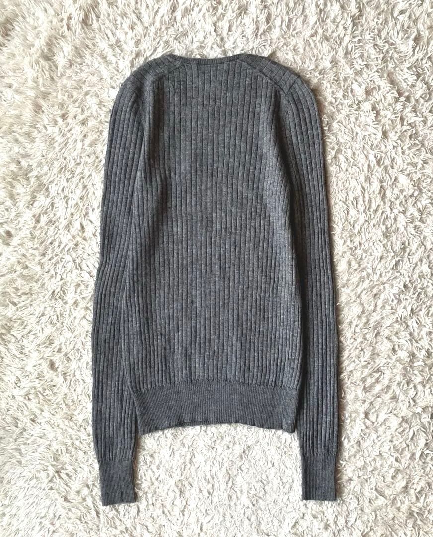ゆ*こ様 美品◯ドゥロワー カシミヤシルク リブ ニット グレー 1