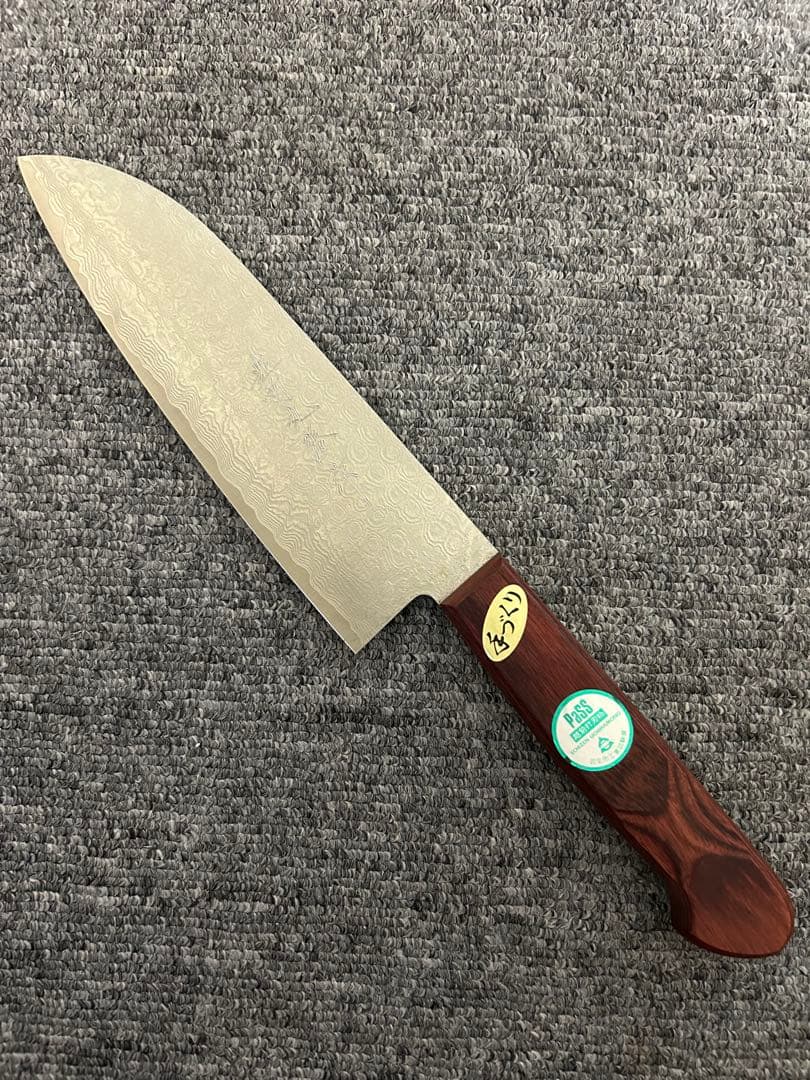 ダマスカス鋼 三徳包丁 165mm