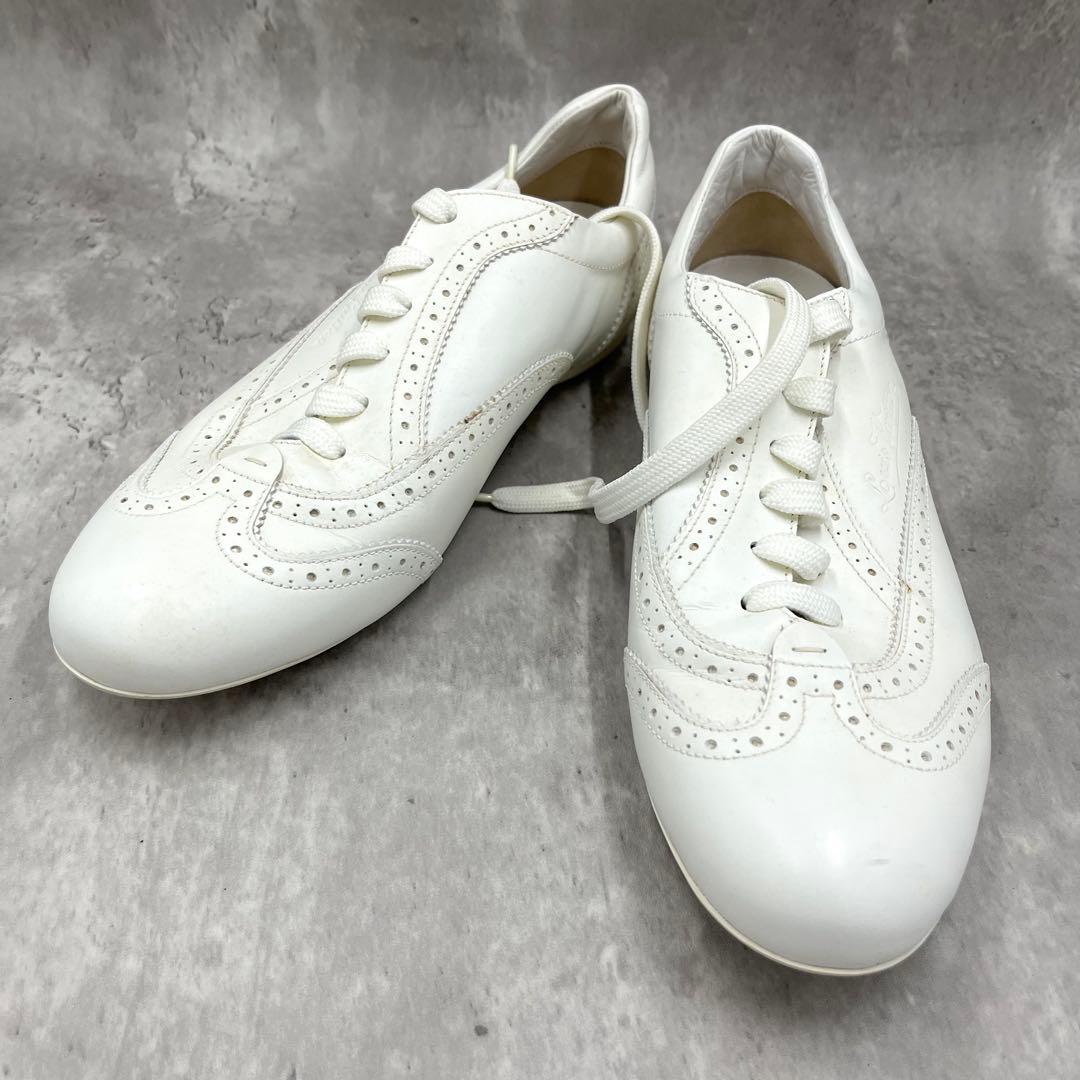 LOUIS VUITTON ルイヴィトン ロゴ型押し オックスフォードシューズ