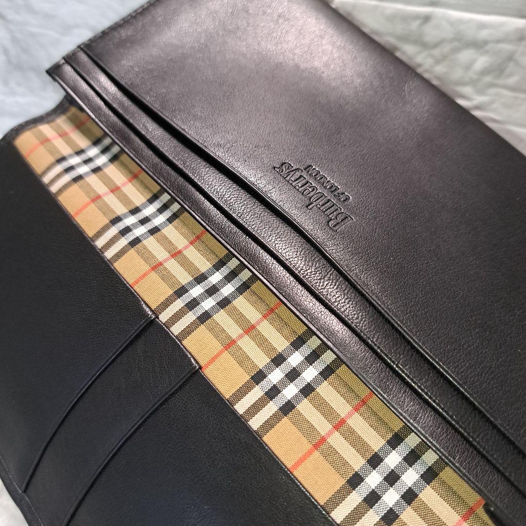✨️新品未使用✨️Burberryバーバリー 長財布ノバチェック 黒　箱付き