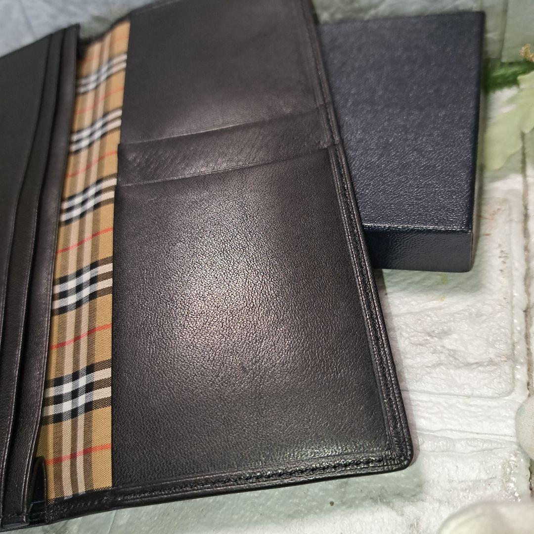 ✨️新品未使用✨️Burberryバーバリー 長財布ノバチェック 黒　箱付き