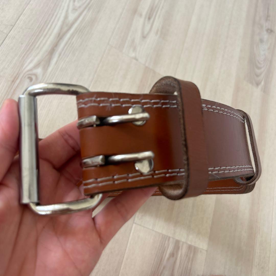 ゴールドジム　プロレザーベルト　Sサイズ