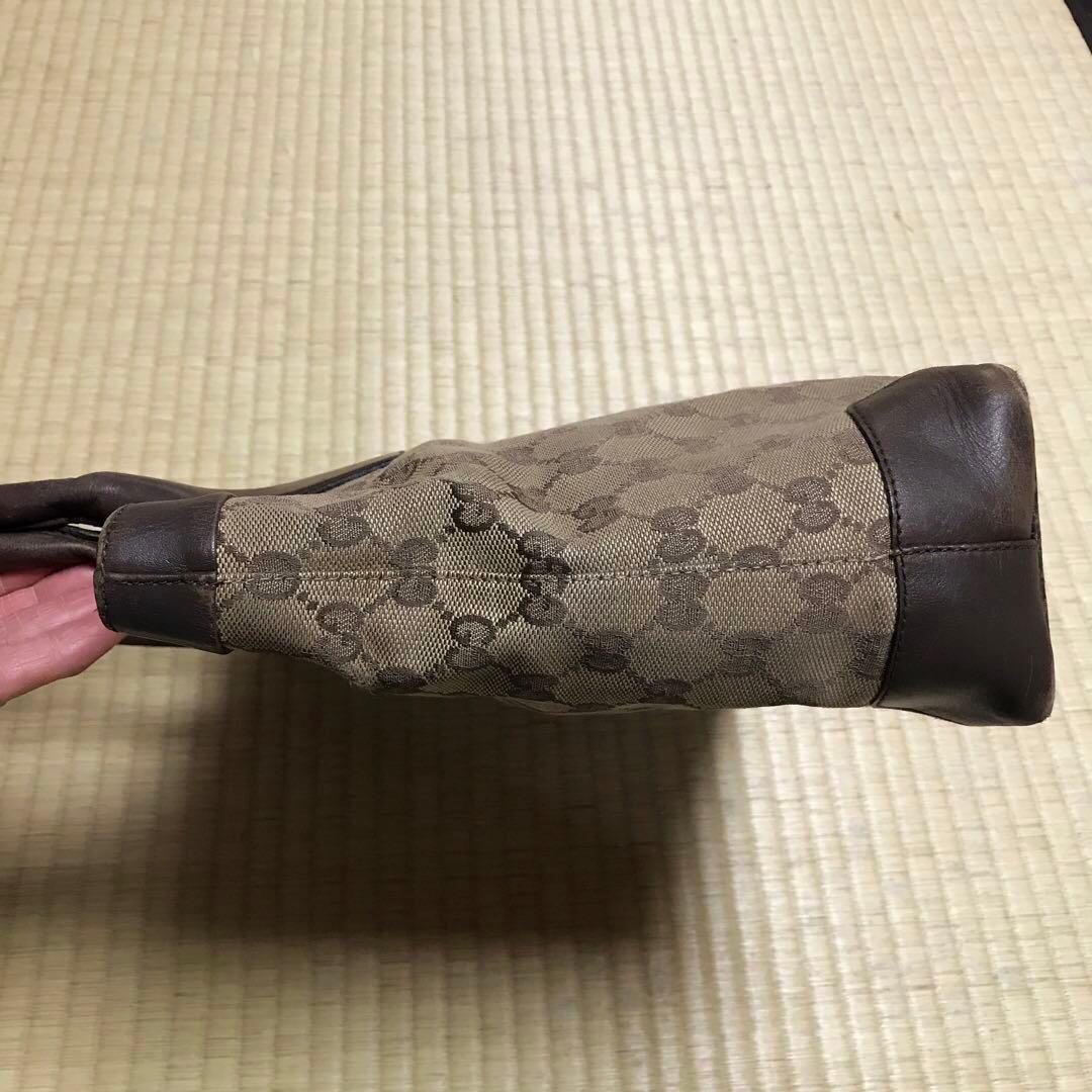 GUCCI GGトートバッグ ベージュ・ブラウン　ハンドバッグ　肩掛け