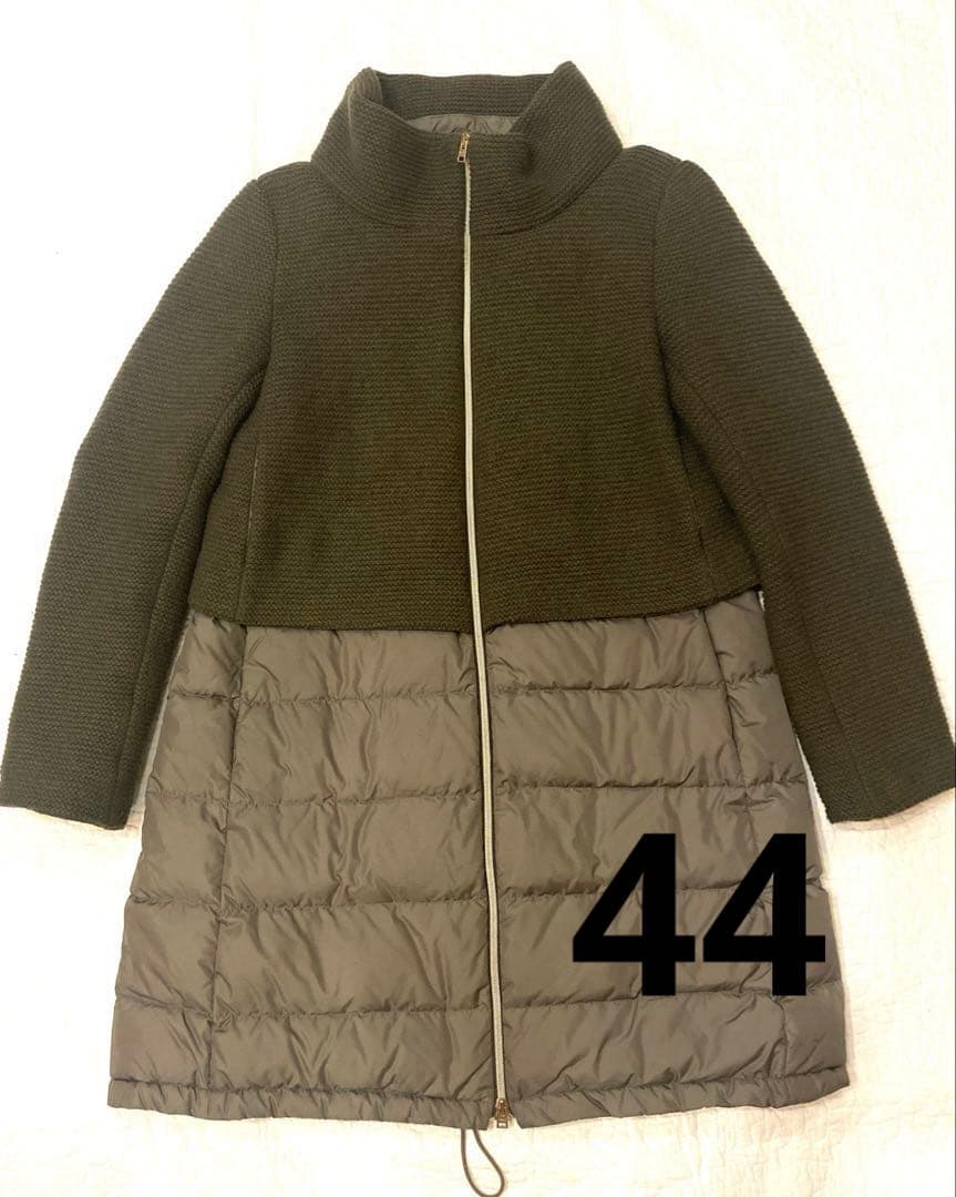 HERNO ヘルノ ニット切り替え ドッキング ダウンコート 44