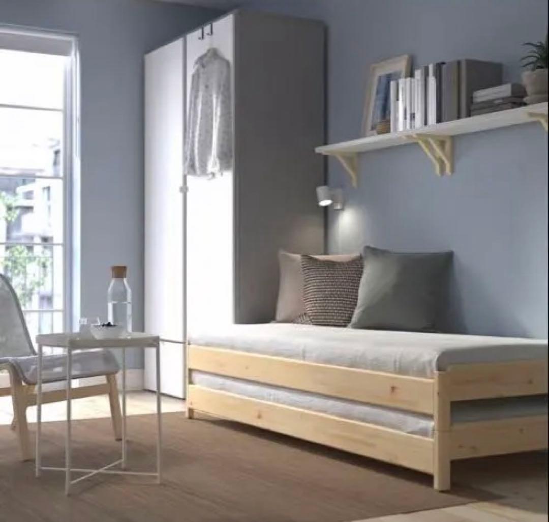 【直接受渡可】IKEA ウトーケル スタッキングベッド(フレームのみ)