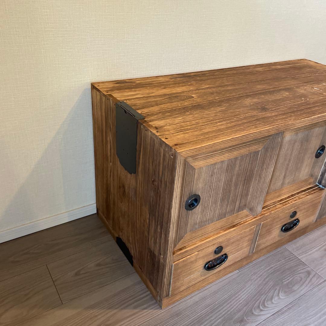 41)桐箪笥　アンティーク　チェスト　テレビ台　おもちゃ箱　和箪笥　古家具　着物