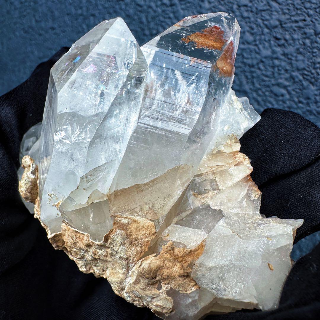 希少高透明度❗️マニカラン産レインボーヒマラヤ水晶クラスター超強いパワーA1409