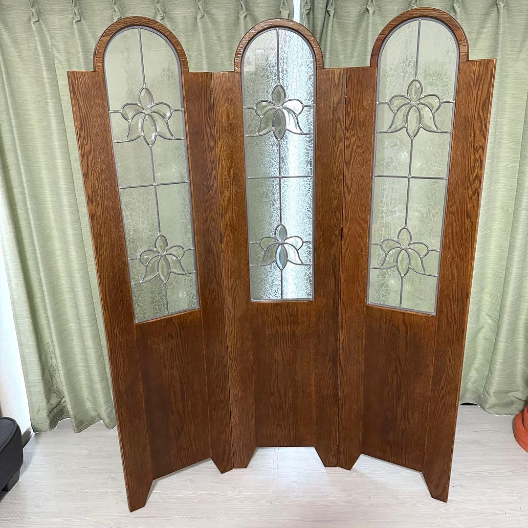 三越家具 Brugge ブルージュ 3連 パーテーション 衝立　定価25万