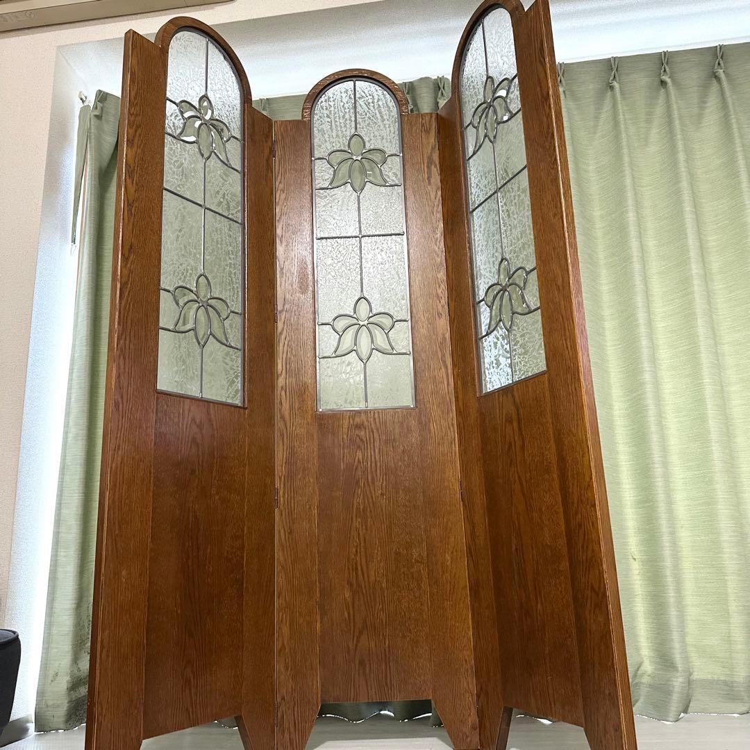 三越家具 Brugge ブルージュ 3連 パーテーション 衝立　定価25万