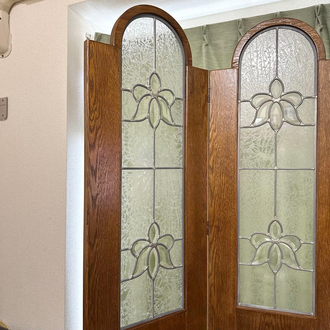 三越家具 Brugge ブルージュ 3連 パーテーション 衝立　定価25万