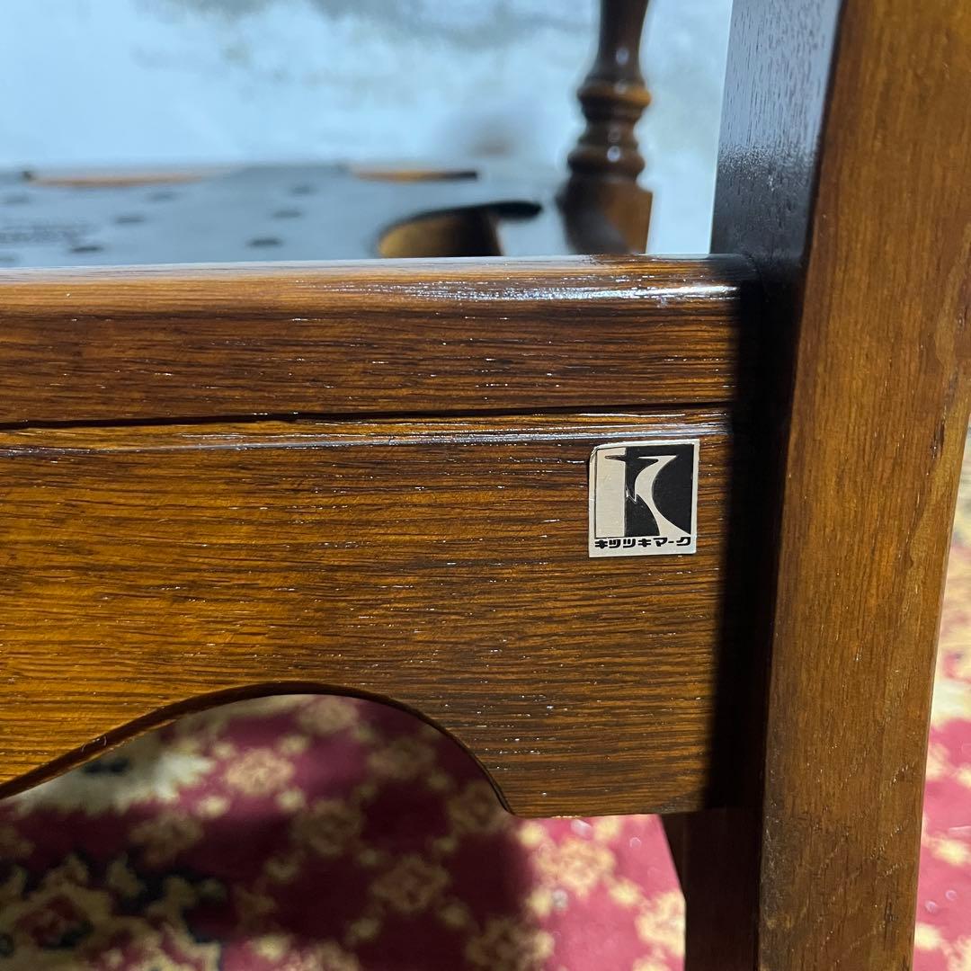 【キツツキ】ラウンジチェア 1人掛け 花柄クッション付き ヴィンテージ ソファ②