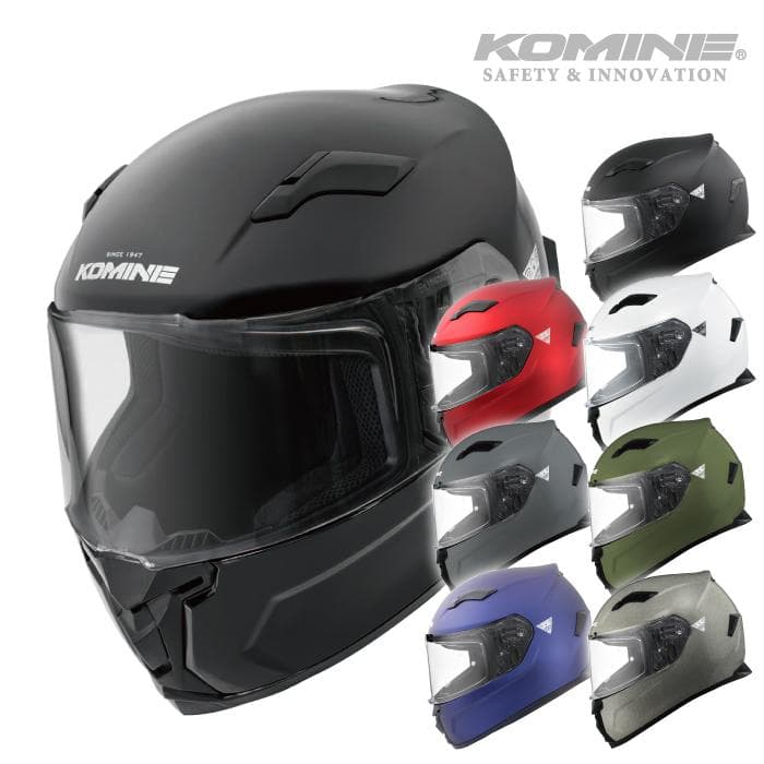KOMINE フルフェイスヘルメット 中古美品 HK-170 Lサイズ グレー