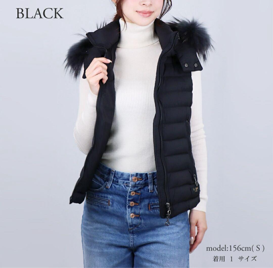 未使用級/高年式✨タトラス オルシエラ ダウンベスト 3way ダブルジップ 黒