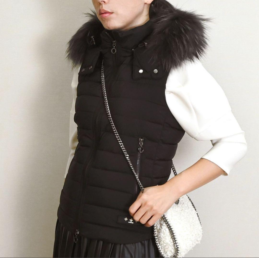 未使用級/高年式✨タトラス オルシエラ ダウンベスト 3way ダブルジップ 黒