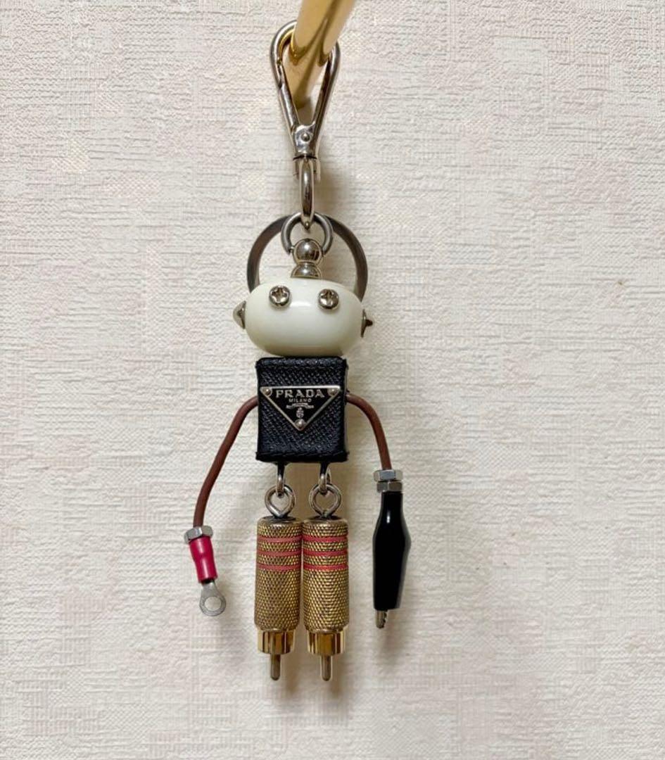 【美品】 PRADA プラダ ロボット キーホルダー エドワード バッグチャーム