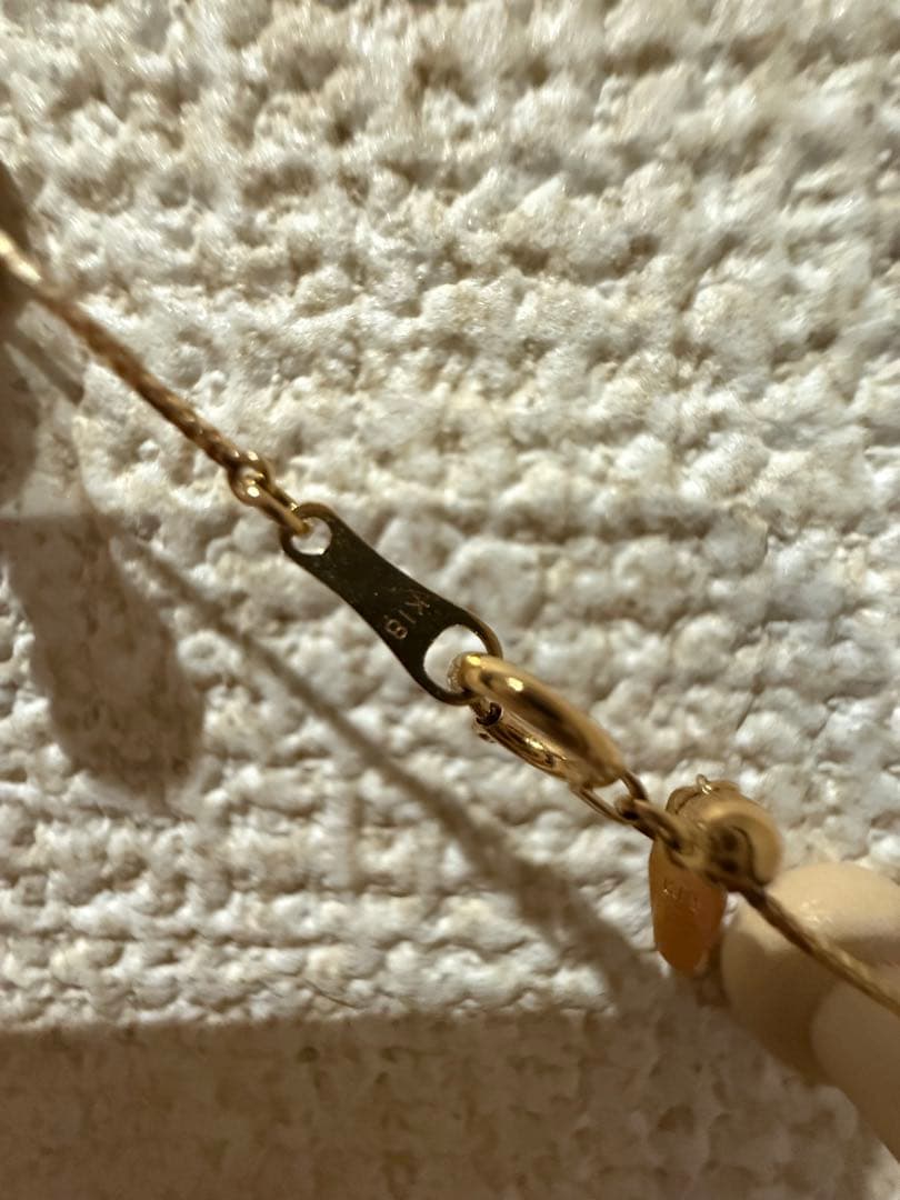 刻印有り　ダイヤクロス　k18 ネックレス 6.66g 0.8ct