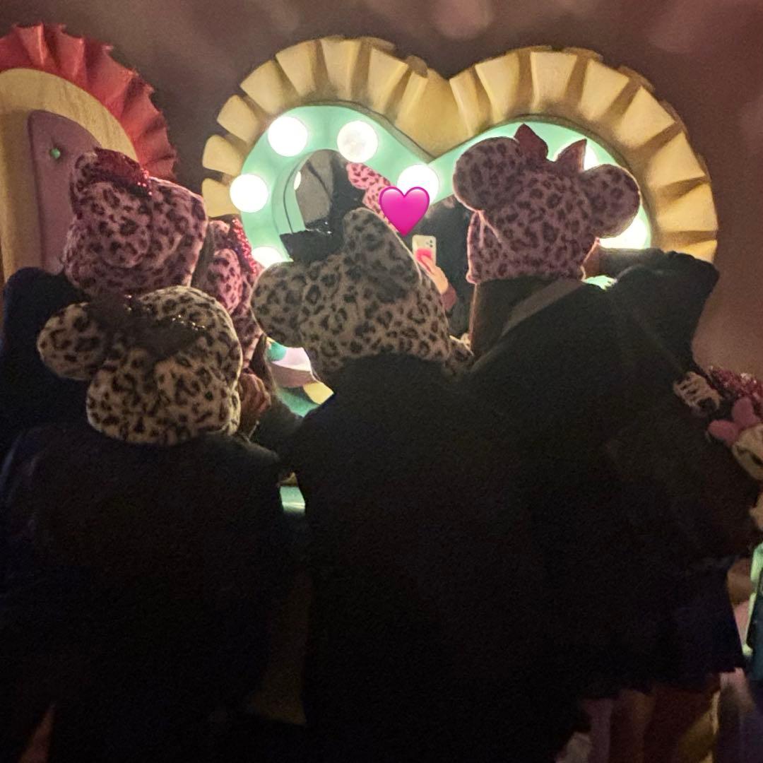 ディズニー ファンキャップ ヒョウ柄 ミニー ピンク レオパード柄 JK