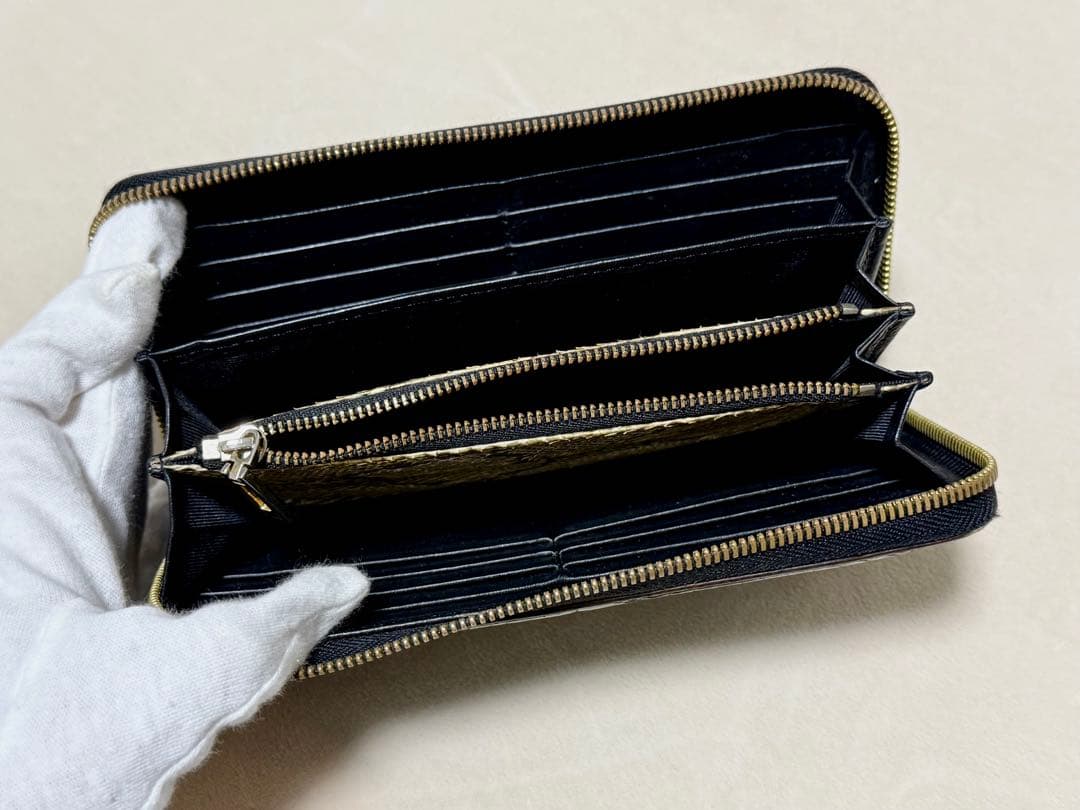 三京商会 黒いクロコダイル 長財布