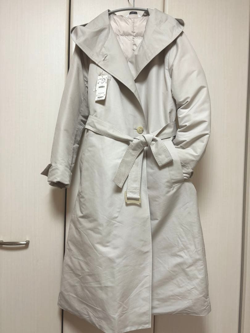 新品未使用　クロコダイル　ソフトタフタフーデットダウンコートＭ
