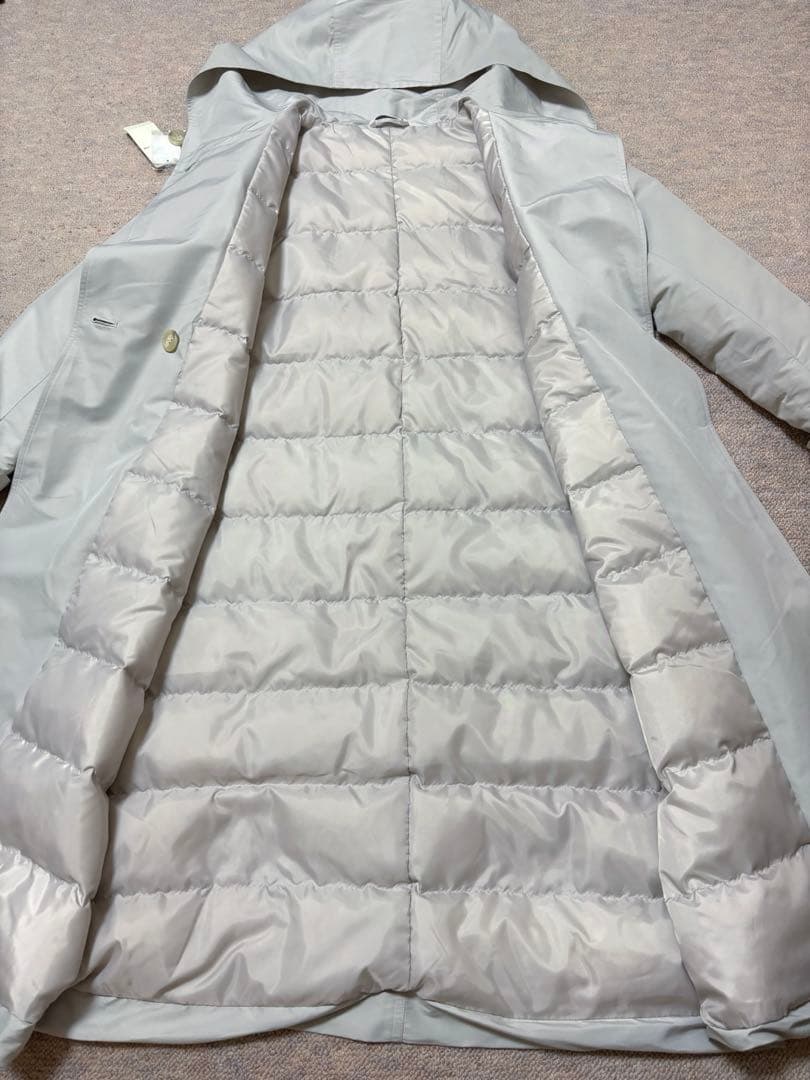 新品未使用　クロコダイル　ソフトタフタフーデットダウンコートＭ