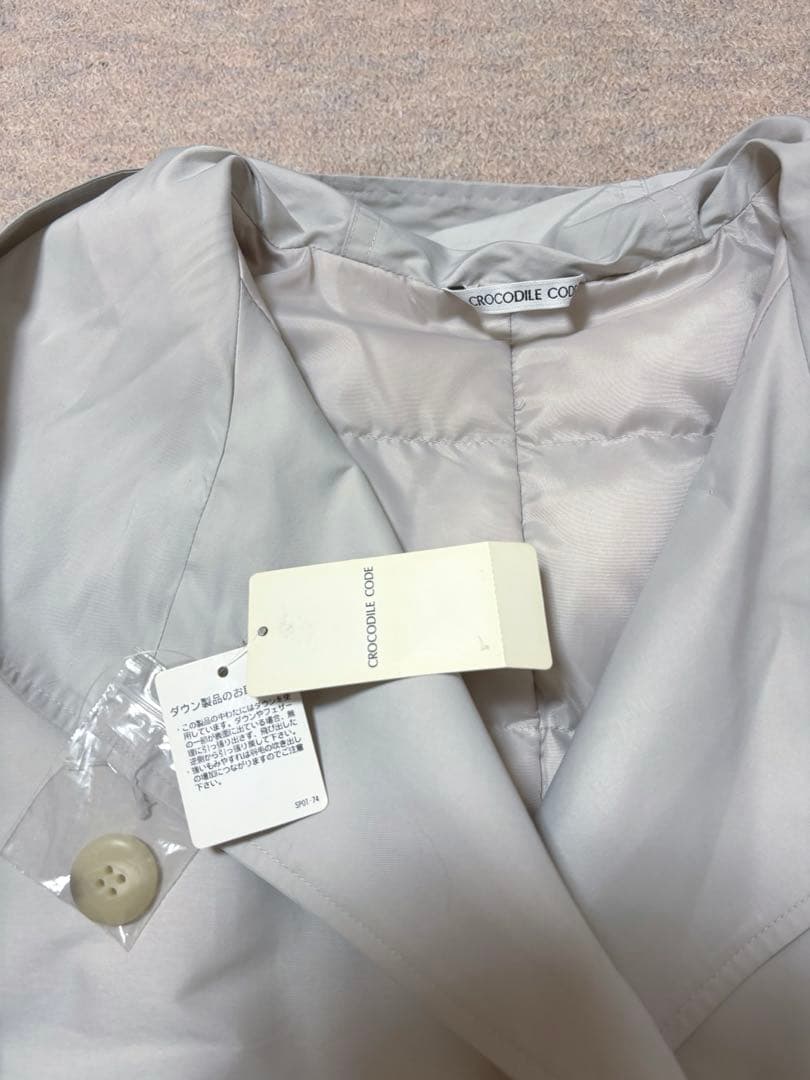 新品未使用　クロコダイル　ソフトタフタフーデットダウンコートＭ