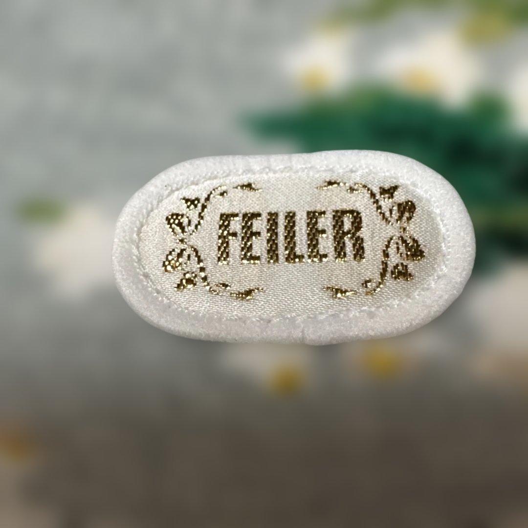 未使用品　FEILER フェイラー　エプロン　ブルーグレー