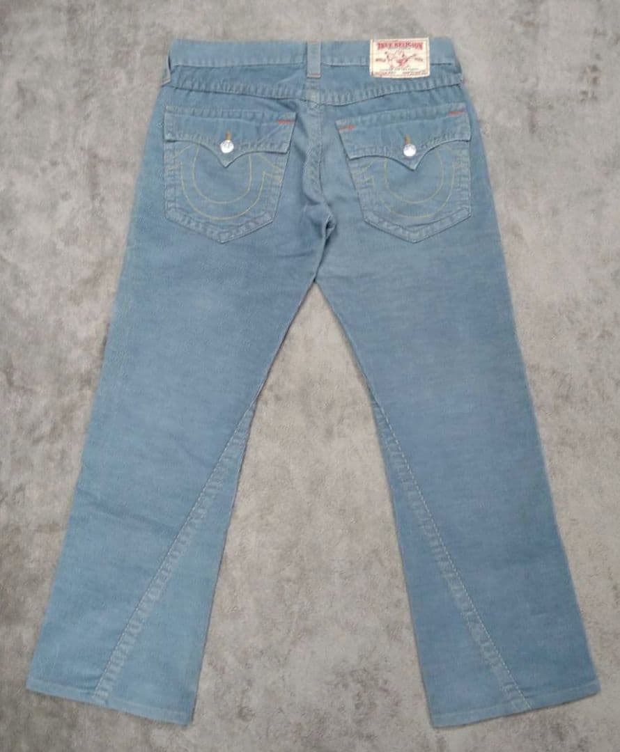 USA製　TRUE RELIGION　コーデュロイ　フレアパンツ　デニム　y2k