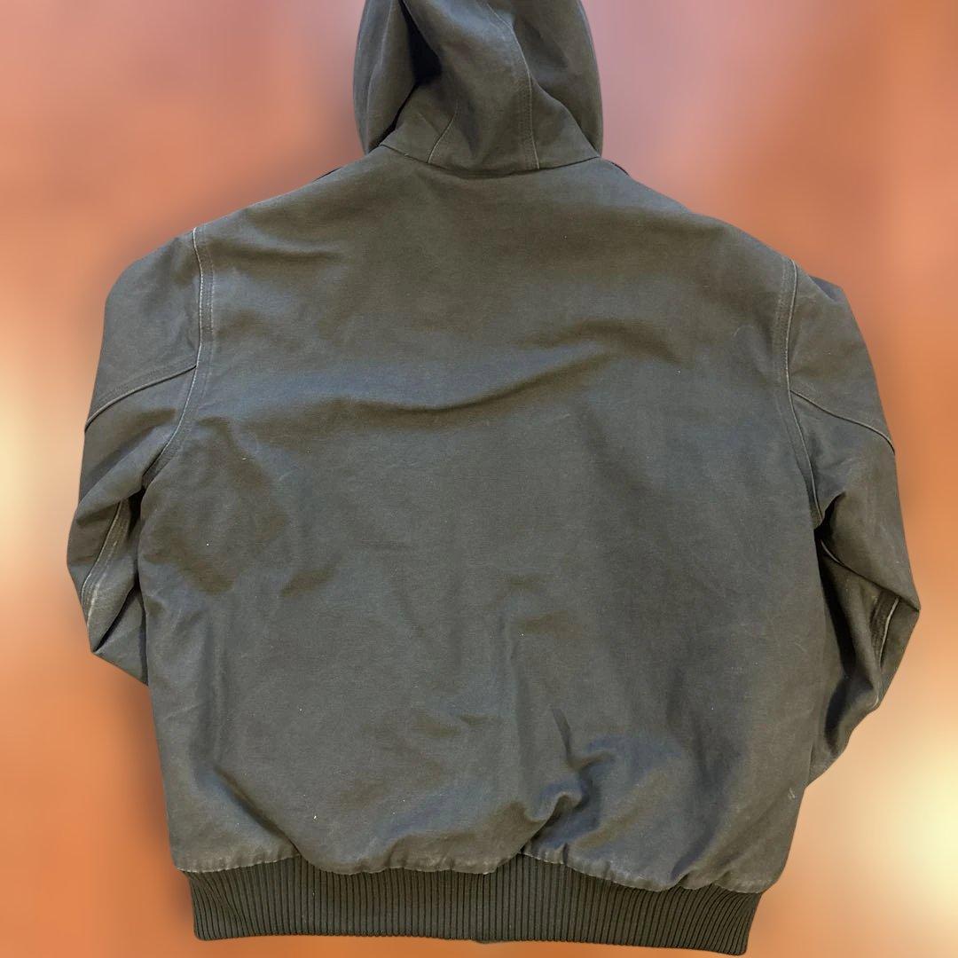 Carhartt アクティブジャケット モスグリーン 企業ロゴ