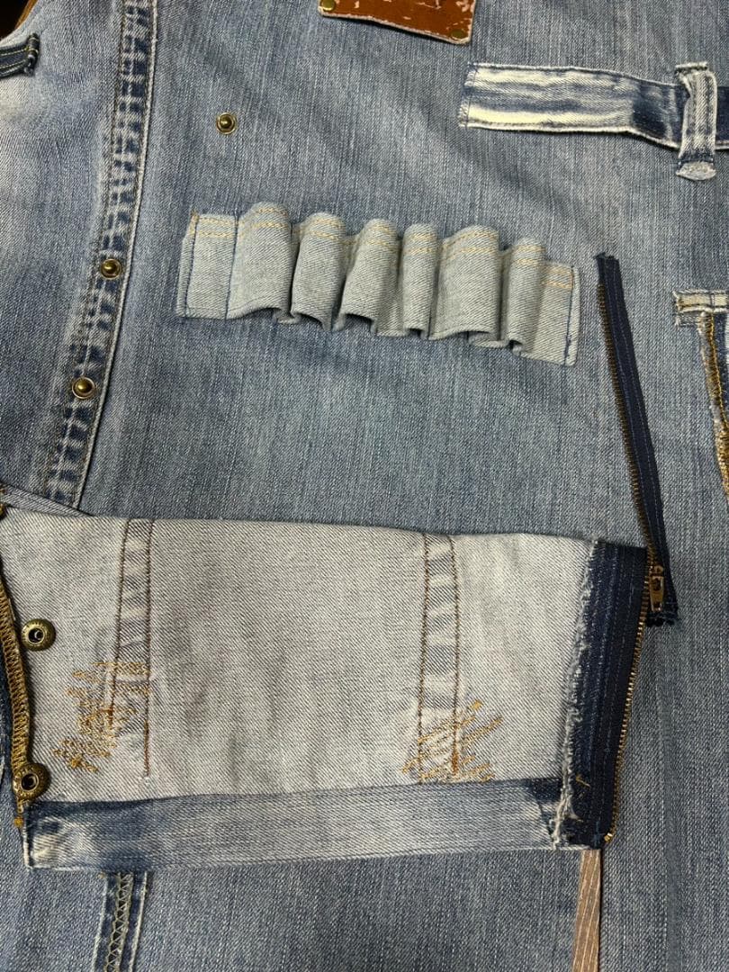 シザーケース シザーバック　美容師　トリマー　ハンドメイド 　カフェエプロン