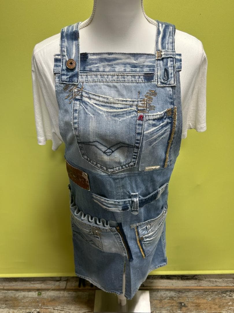 シザーケース シザーバック　美容師　トリマー　ハンドメイド 　カフェエプロン